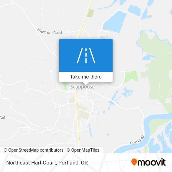 Mapa de Northeast Hart Court
