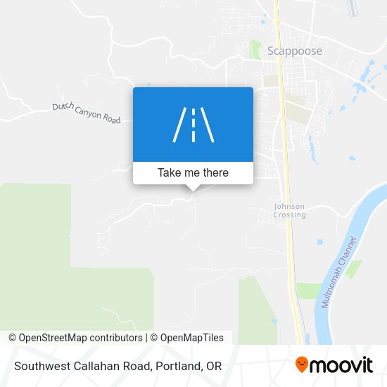 Southwest Callahan Road map