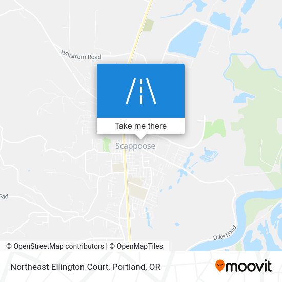 Northeast Ellington Court map