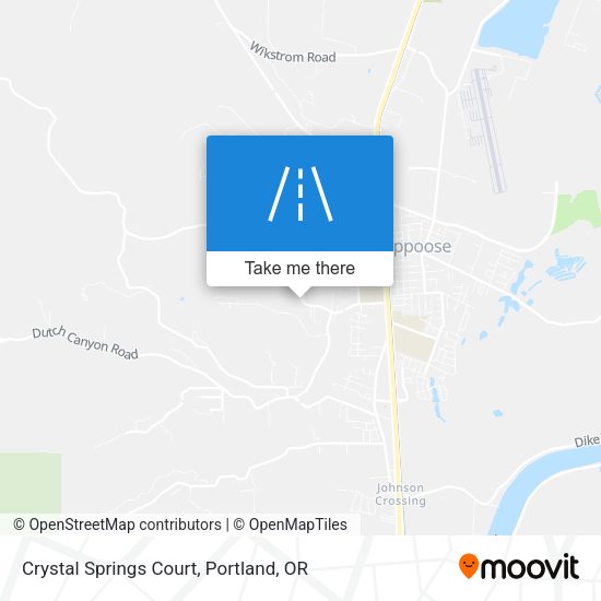 Mapa de Crystal Springs Court