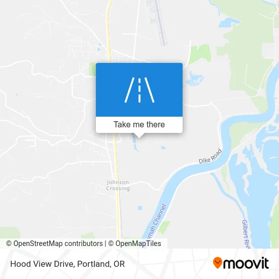Hood View Drive map