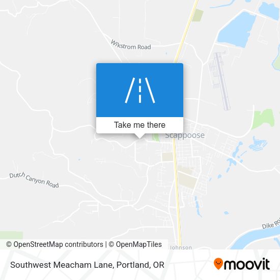 Mapa de Southwest Meacham Lane