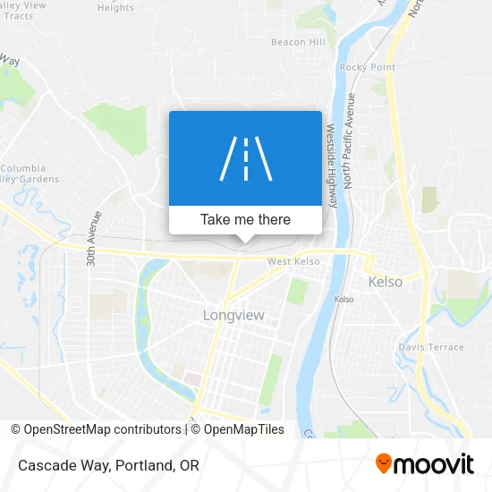 Cascade Way map