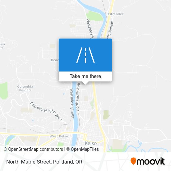 North Maple Street map