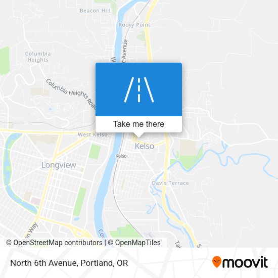 Mapa de North 6th Avenue