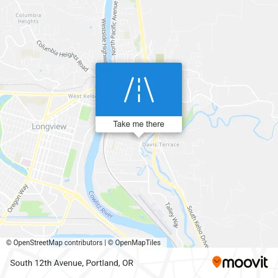South 12th Avenue map