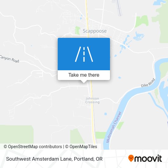 Southwest Amsterdam Lane map