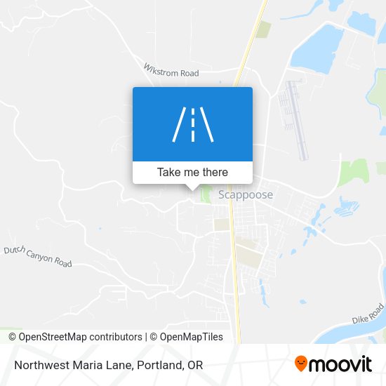 Northwest Maria Lane map