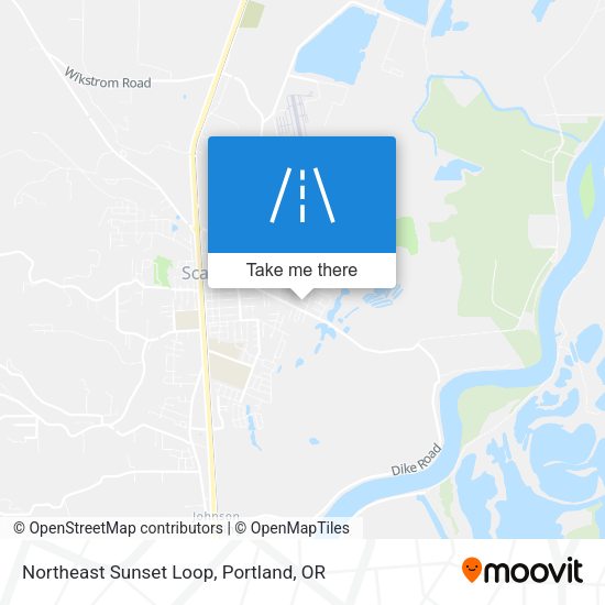 Northeast Sunset Loop map