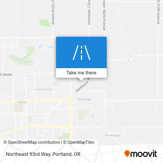 Northeast 93rd Way map