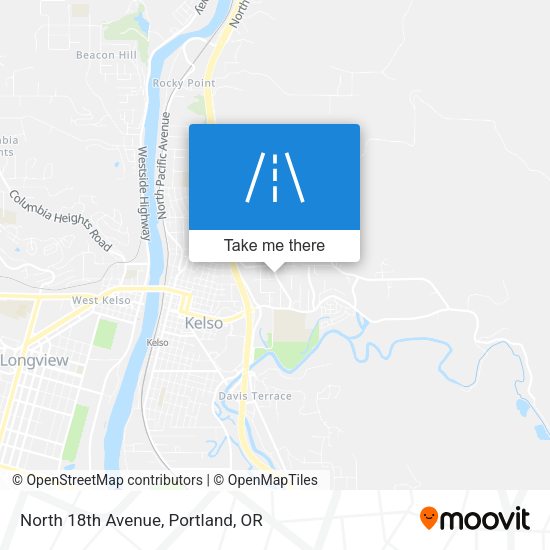 North 18th Avenue map