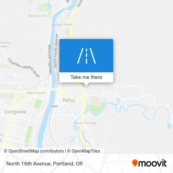 North 16th Avenue map