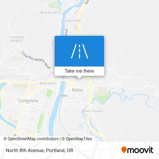 North 8th Avenue map