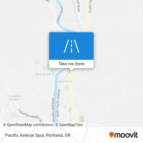 Mapa de Pacific Avenue Spur