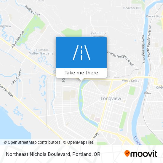 Northeast Nichols Boulevard map