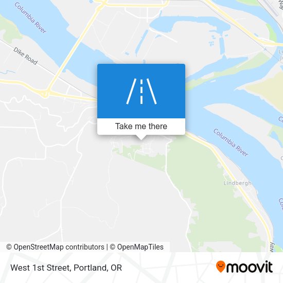 Mapa de West 1st Street