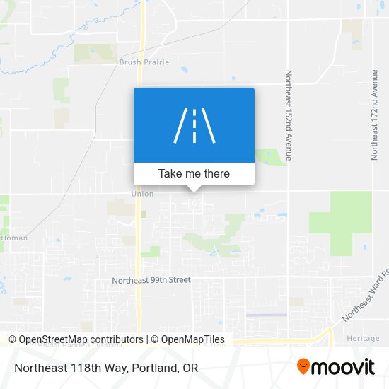 Northeast 118th Way map
