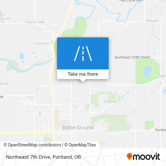 Northeast 7th Drive map