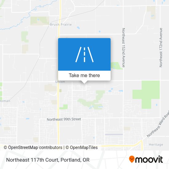 Mapa de Northeast 117th Court
