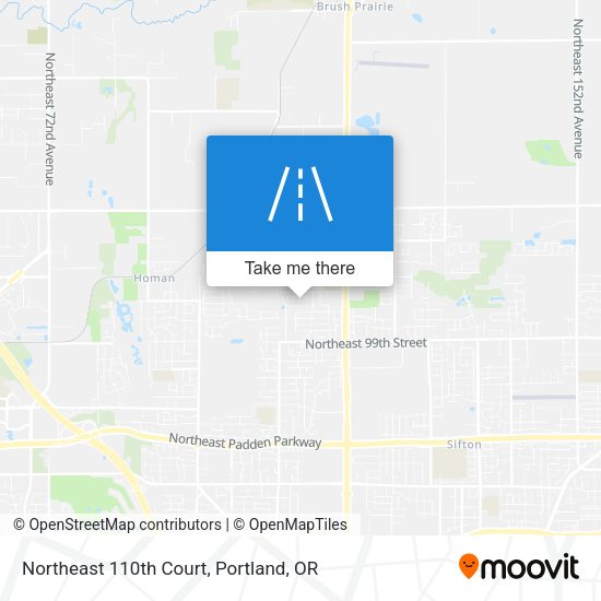 Northeast 110th Court map
