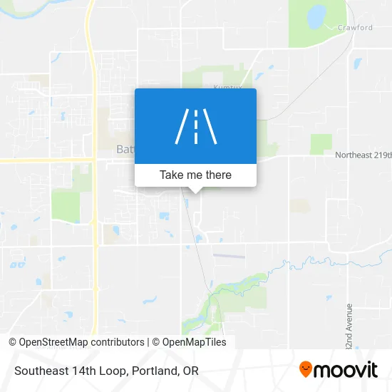 Southeast 14th Loop map