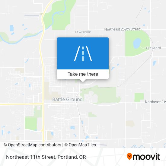 Northeast 11th Street map