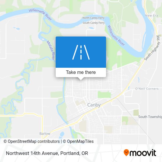 Northwest 14th Avenue map