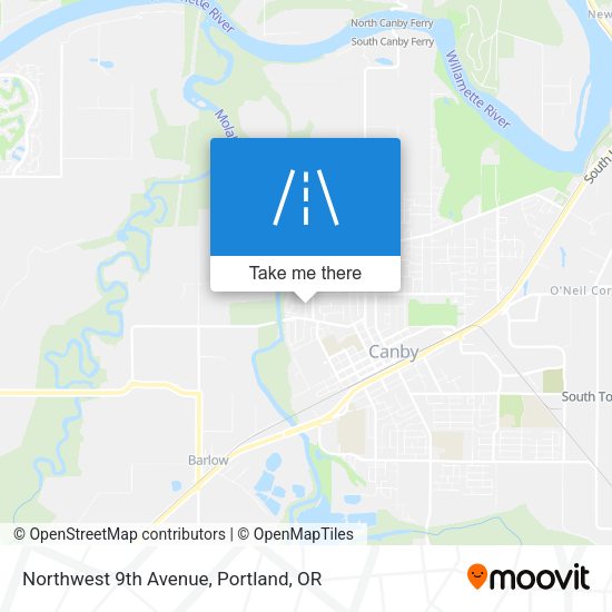 Mapa de Northwest 9th Avenue