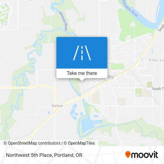 Northwest 5th Place map