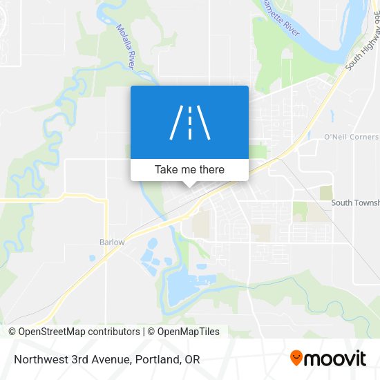 Mapa de Northwest 3rd Avenue