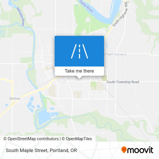 South Maple Street map
