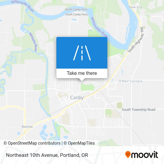 Mapa de Northeast 10th Avenue