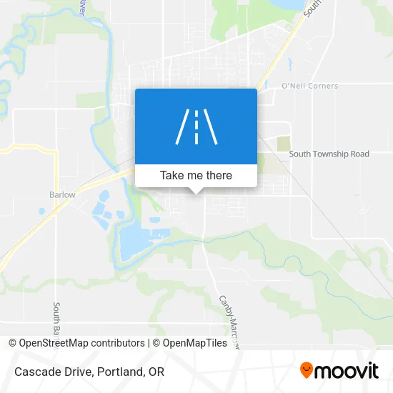 Cascade Drive map