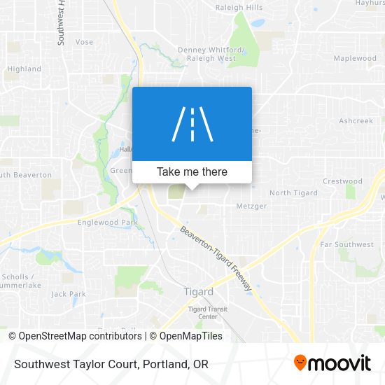 Mapa de Southwest Taylor Court