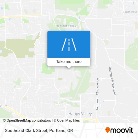 Southeast Clark Street map