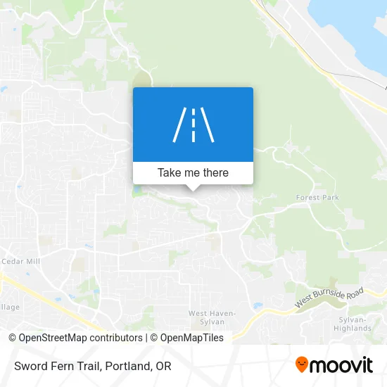 Sword Fern Trail map