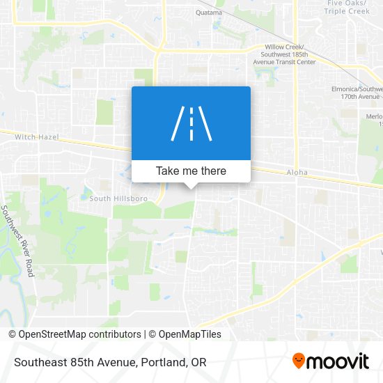 Southeast 85th Avenue map
