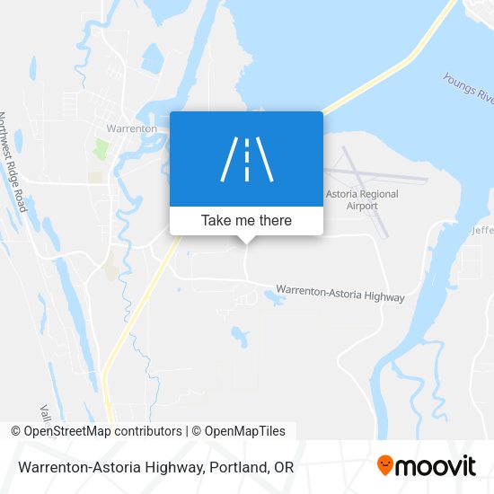 Warrenton-Astoria Highway map