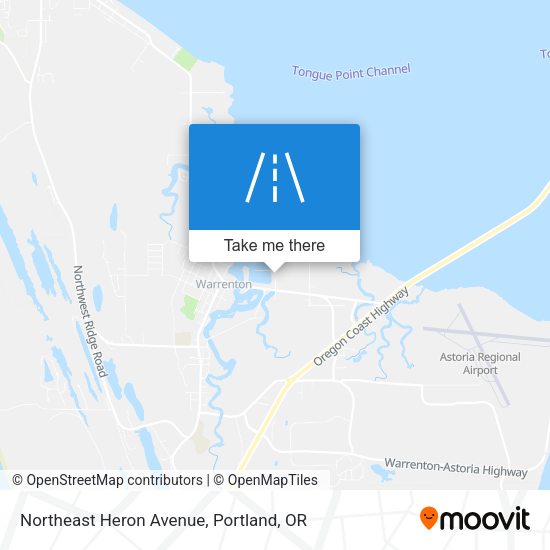 Northeast Heron Avenue map