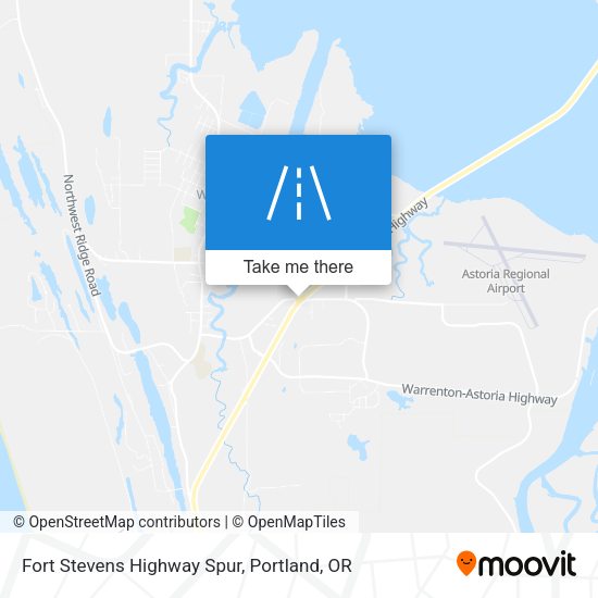 Mapa de Fort Stevens Highway Spur
