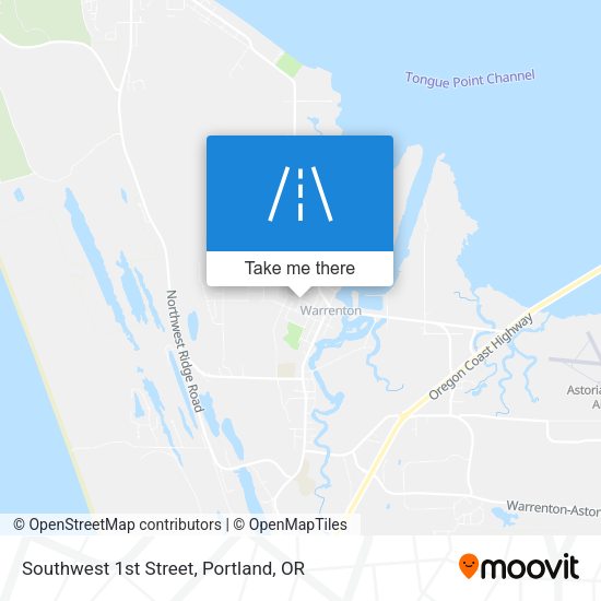 Southwest 1st Street map