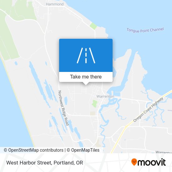West Harbor Street map