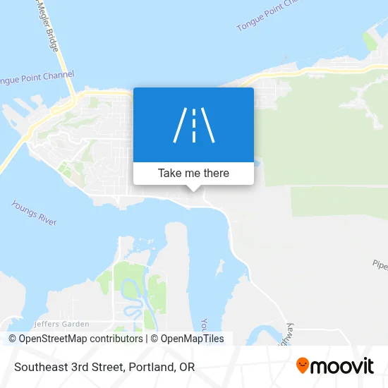 Southeast 3rd Street map