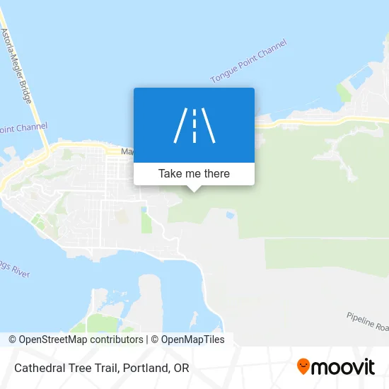 Cathedral Tree Trail map