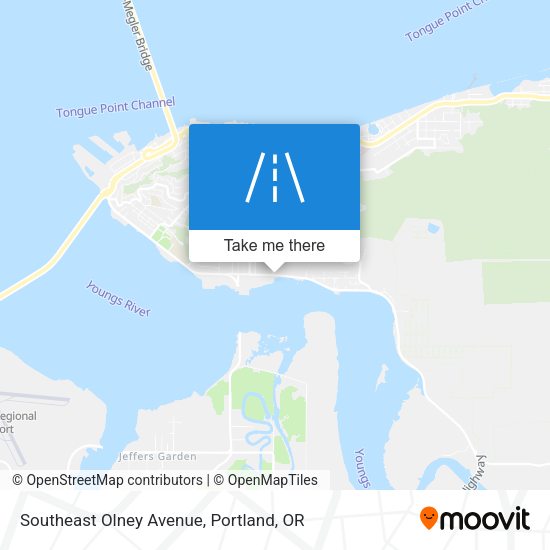 Southeast Olney Avenue map