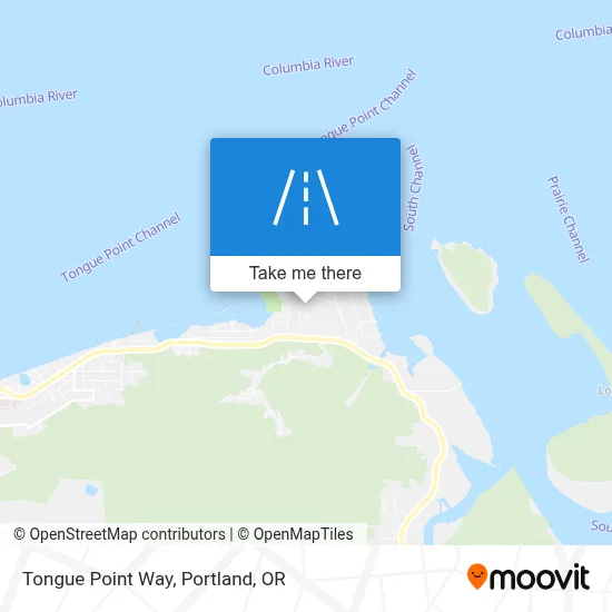 Tongue Point Way map