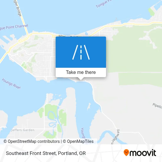 Southeast Front Street map