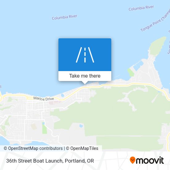 36th Street Boat Launch map