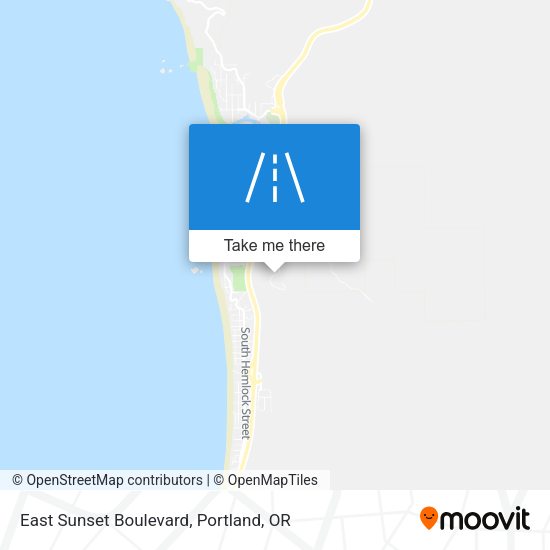 East Sunset Boulevard map
