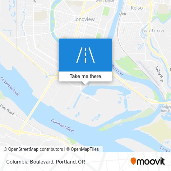 Mapa de Columbia Boulevard